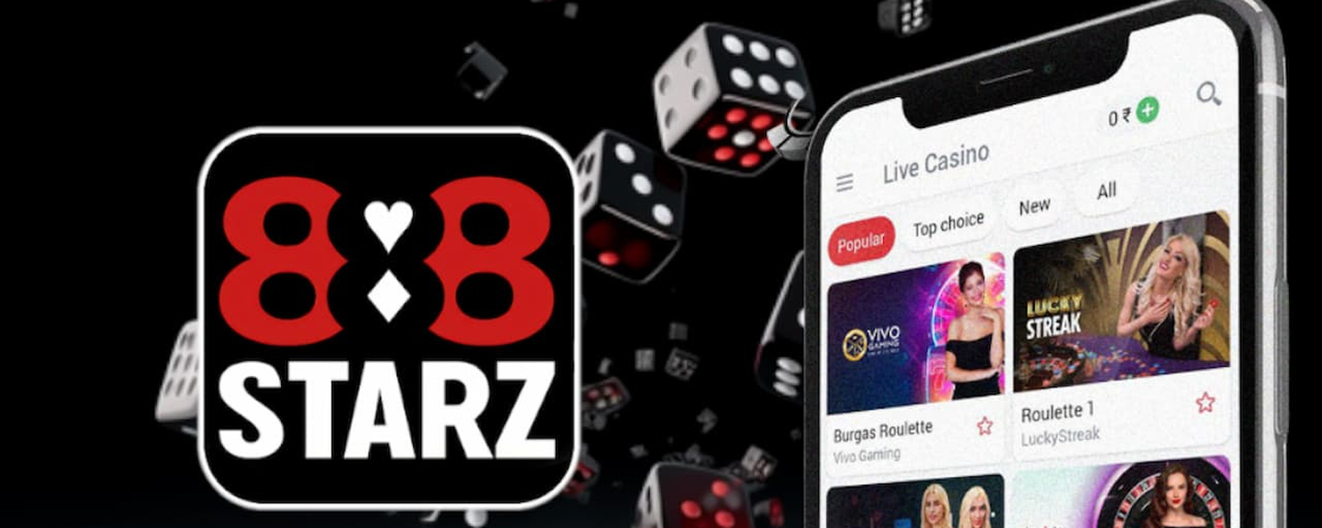 Скачать приложение 888Starz на Android онлайн