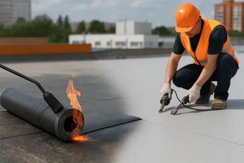 Ремонт примыканий плоской кровли к парапетам и трубам онлайн